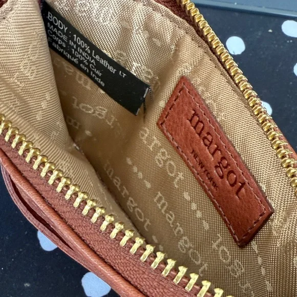 Margot Tan Leather Card Holder - Picture 4 of 4